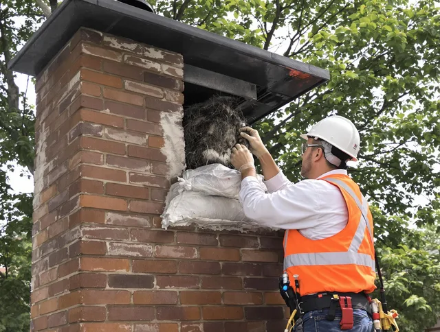Humane removal of debris and animals by Windham Chimney Sweep in Windham, CT