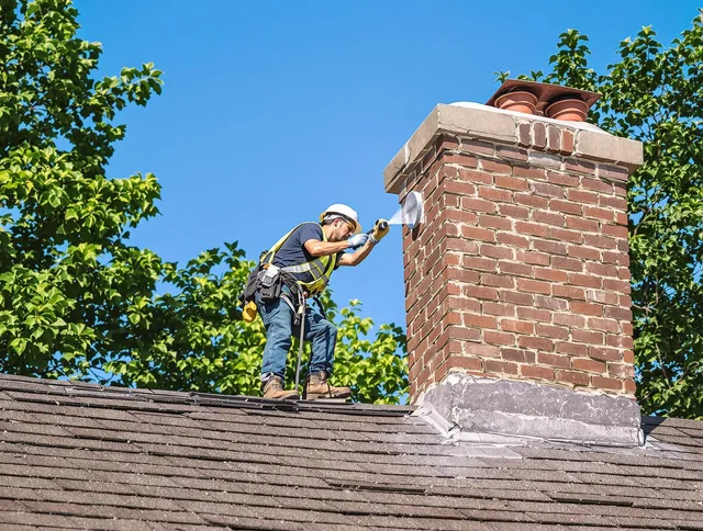 Windham Chimney Sweep performing an inspection with advanced tools in Windham, CT
