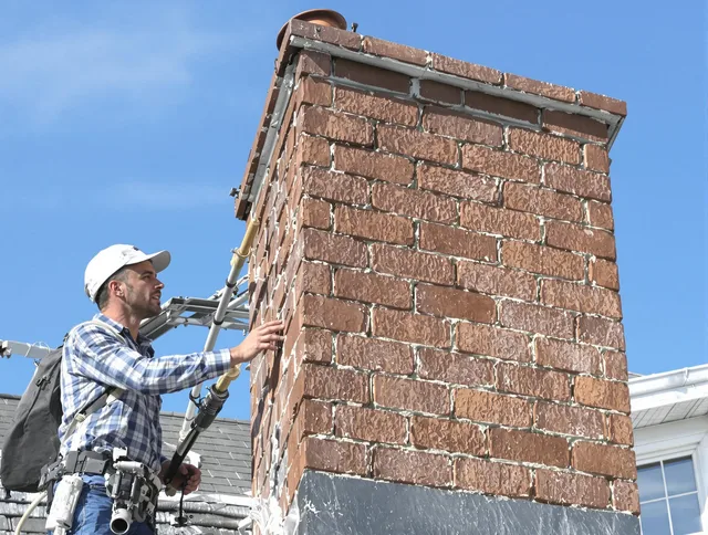 Brickwork for a chimney rebuild by Windham Chimney Sweep in Windham, CT