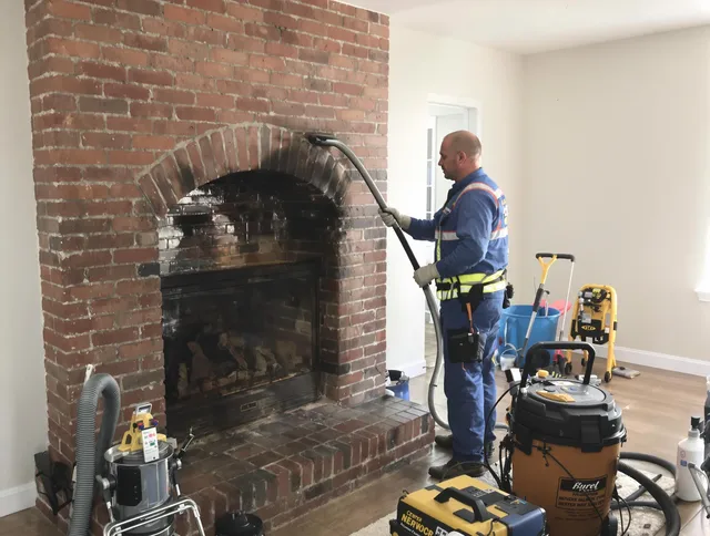 Windham Chimney Sweep expert performing detailed chimney sweep in Windham, CT