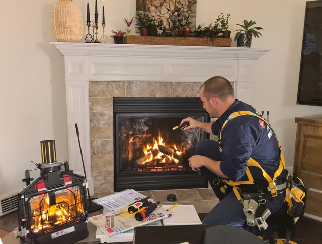 Safety-focused fireplace inspection by Windham Chimney Sweep in Windham, CT